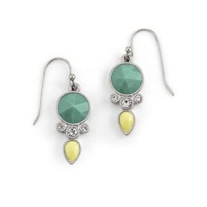 Lia Sophia "Maraca" Cut Crystal & Resin Earrings